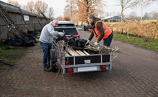 Pouwel Inberg tijdens uitdeeldag